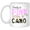 Pretty in Pink Lethal In Camo 11 oz. White Mug