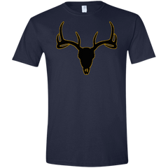 Buck Head Deer Skull G640 Gildan Softstyle T-Shirt