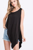 Solid Knit Top Is Featuring A Round Neckline And Side Hi-low