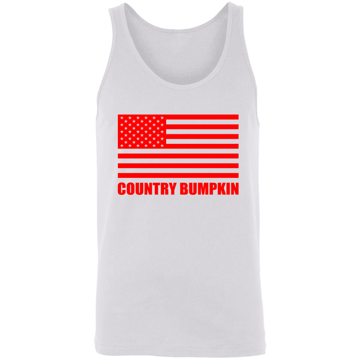 "Country Bumpkin" Red American Flag 3480 Unisex Tank