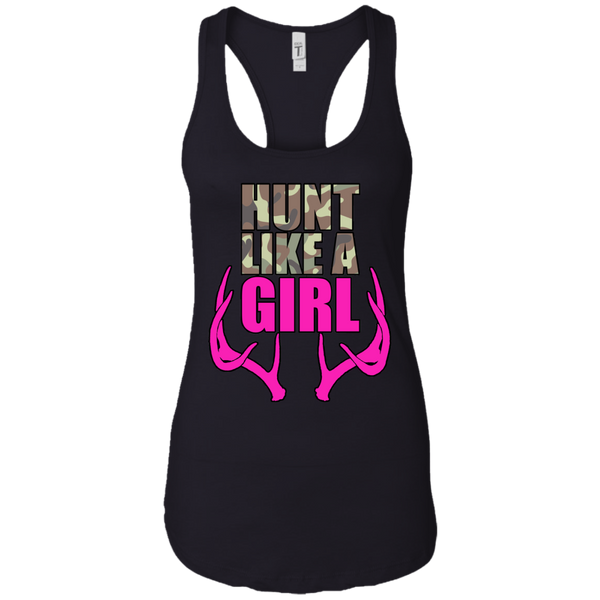 "Hunt Like A Girl" Next Level Ladies Ideal Racerback Tank