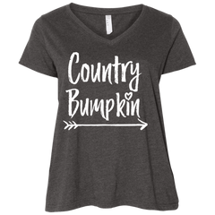 Country Bumpkin Ladies' Curvy V-Neck T-Shirt