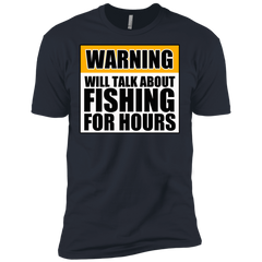 Will Talk About Fishing For Hours Next Level Premium Short Sleeve Tee