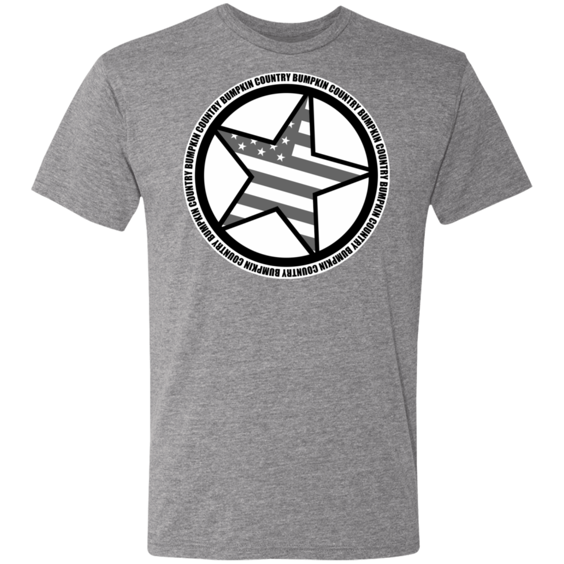 "Country Bumpkin" Diagonal Star with Flag NL6010 Men's Triblend T-Shirt