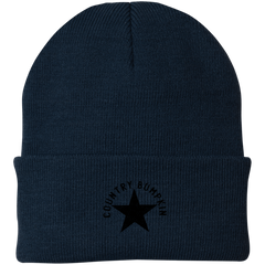Country Bumpkin Distressed Star Knit Cap