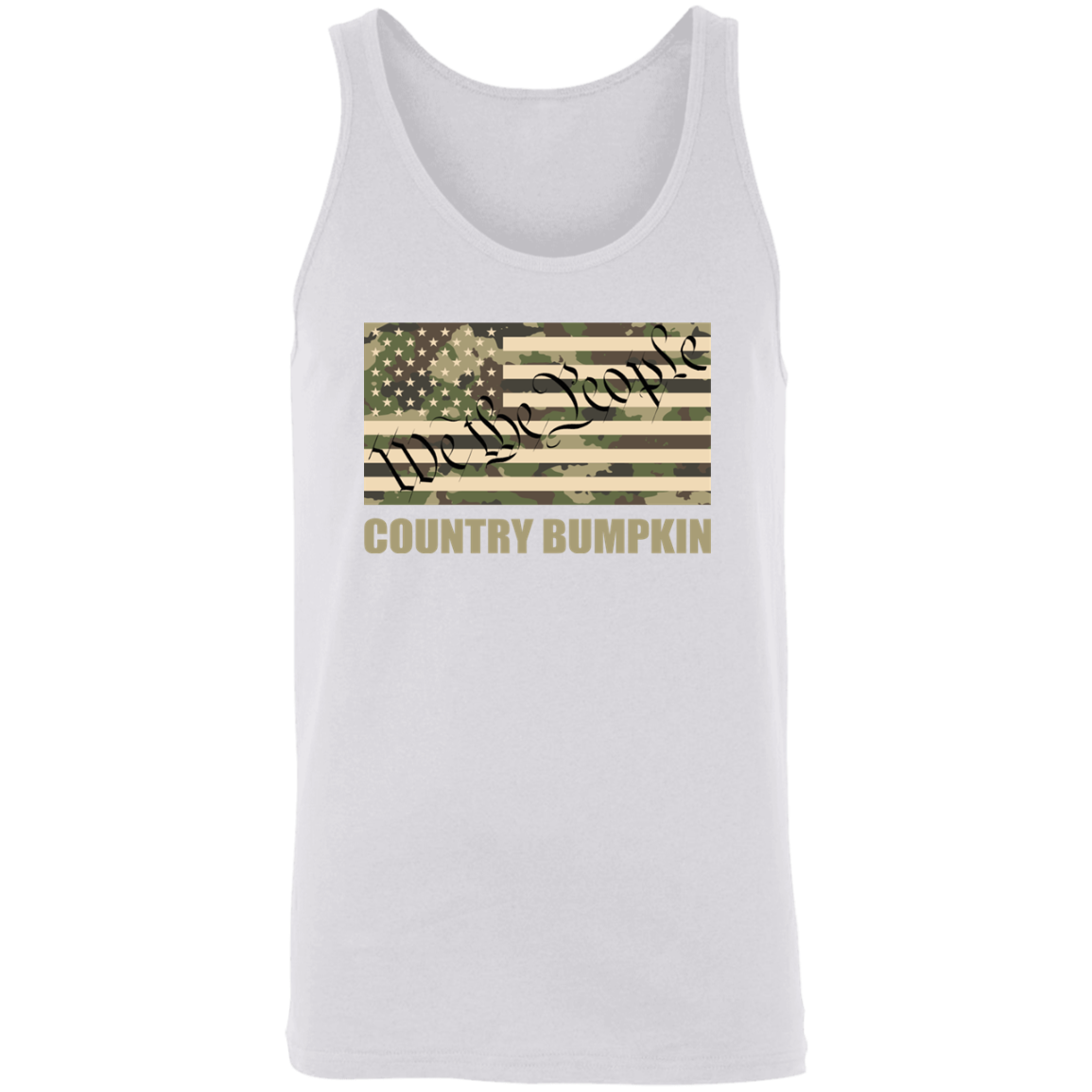 Country Bumpkin "We The People" Camo Flag Unisex Tank