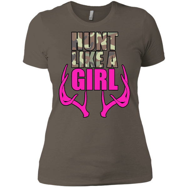 "Hunt Like A Girl" Next Level Ladies' Boyfriend T-Shirt