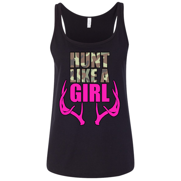 "Hunt Like A Girl" Bella + Canvas Ladies' Relaxed Jersey Tank