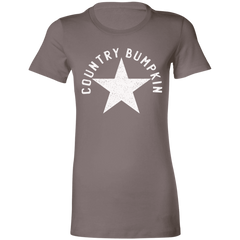 Country Bumpkin White Distressed Star Ladies' Favorite T-Shirt