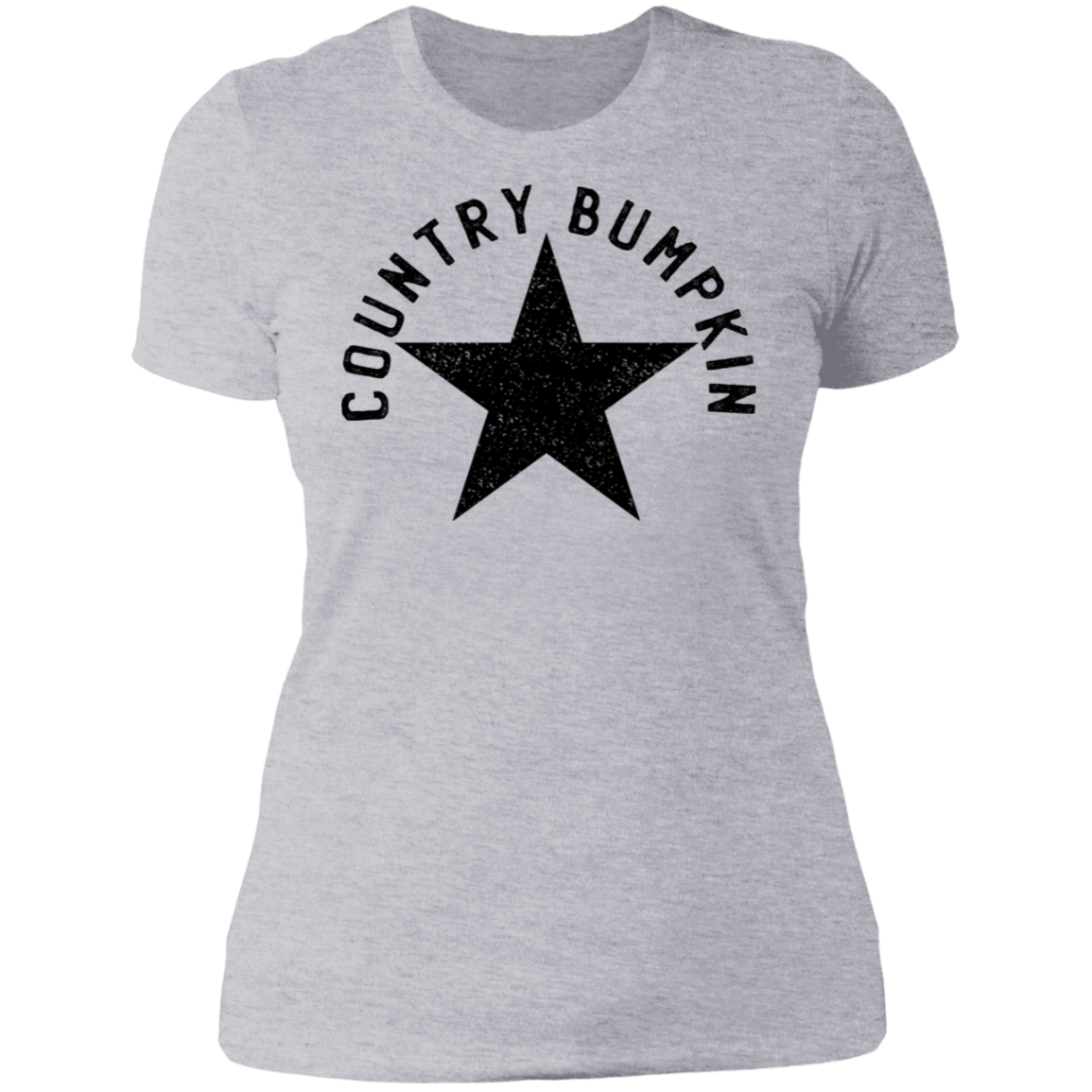 Country Bumpkin Distressed Star NL3900 Ladies' Boyfriend T-Shirt