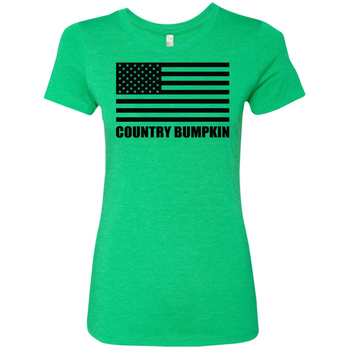 Country Bumpkin American Flag NL6710 Ladies' Triblend T-Shirt