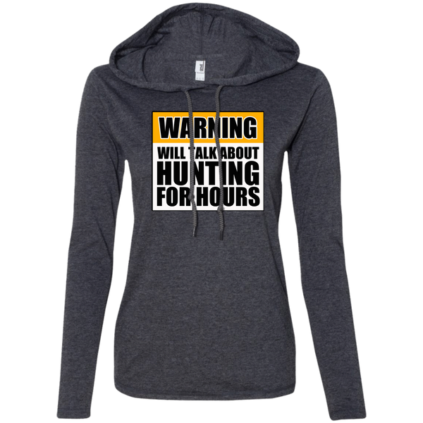 "Will Talk About Hunting" 887L Anvil Ladies' LS T-S