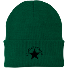 Country Bumpkin Distressed Star Knit Cap