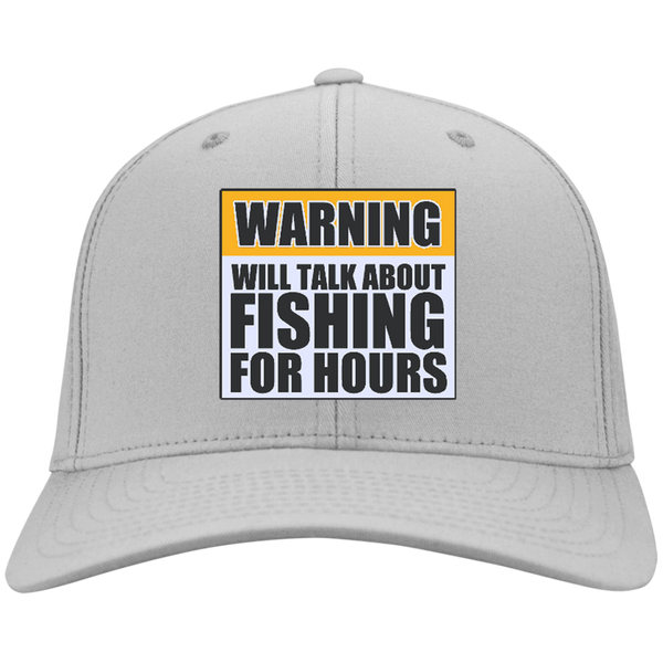 Will Talk About Fishing For Hours Personalized Twill Cap
