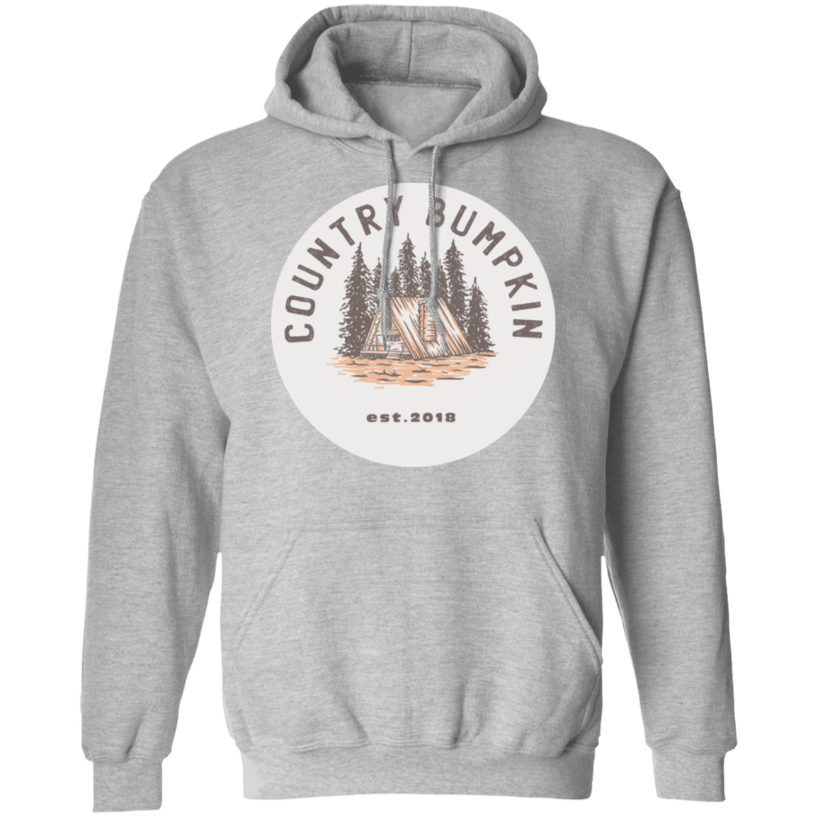 "Country Bumpkin" Cottage Est 2018 Z66 Pullover Hoodie
