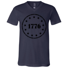 Country Bumpkin 13 stars 1776 3005 Unisex Jersey SS V-Neck T-Shirt