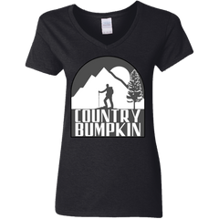 Country Bumpkin Hiker G500VL Ladies' 5.3 oz. V-Neck T-Shirt