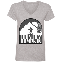 Country Bumpkin Hiker 88VL Ladies' V-Neck T-Shirt