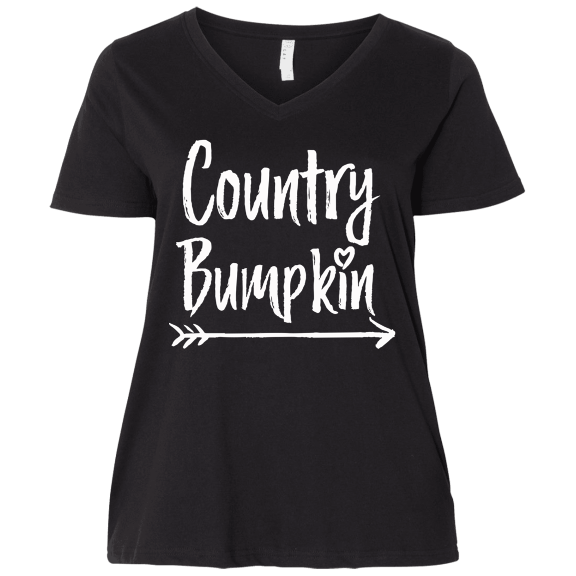 Country Bumpkin Ladies' Curvy V-Neck T-Shirt