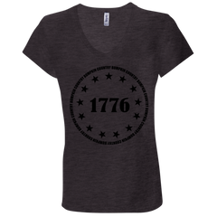 Country Bumpkin 13 stars 1776 B6005 Ladies' Jersey V-Neck T-Shirt