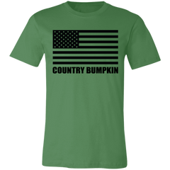 Country Bumpkin American Flag 3001C Unisex Jersey Short-Sleeve T-Shirt