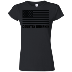 Country Bumpkin American Flag G640L Softstyle Ladies' T-Shirt