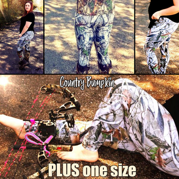 Country Bumpkin Plus Size Camo Leggings