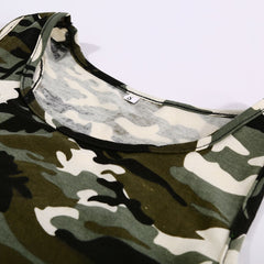 Army Camo Summer Tank Top T-Shirt