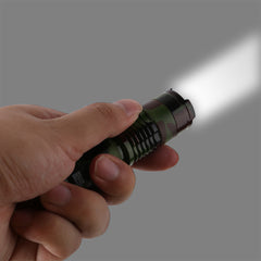 Camo EDC Mini LED Zoomable Handheld Flashlight