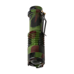 Camo EDC Mini LED Zoomable Handheld Flashlight