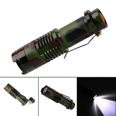 Camo EDC Mini LED Zoomable Handheld Flashlight