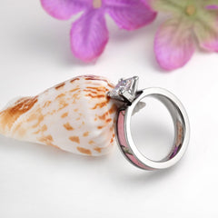 Women's Light Pink Tree Camo Wedding Band/Ring Engagement Ring